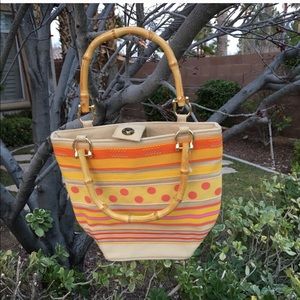 Little wooden handled purse